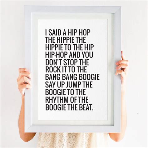 Rapper's Delight Lyrics by The Sugarhill Gang from the Back to Black: 1900-1999 album- including song video, artist biography, translations and more: I said a hip hop Hippie to the hippie The hip, hip a hop, and you don't stop, a rock it out Bubba to the bang bang b…